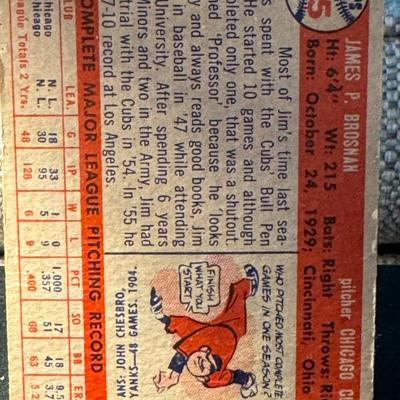 Chicago Cubs JAMES BROSNAN card 155
