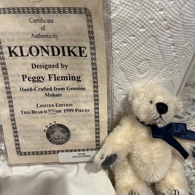Peggy Fleming Bear Essentials Klondike Bear COA #570/1999