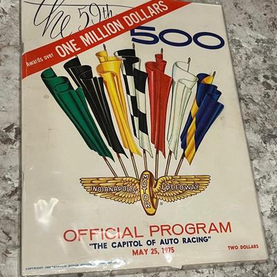 Indianapolis Motor Speedway Official Program 1975