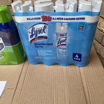 Softsoap Hand Soap, Microban Sanitizing Spray, 4 Lysol Disinfectant Spray