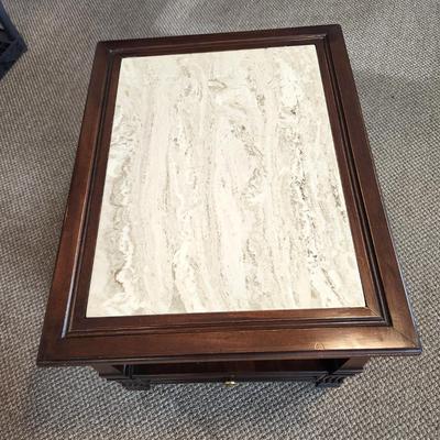 Lot #98 Vintage Lamp Table - Hammary Furniture Company - one drawer