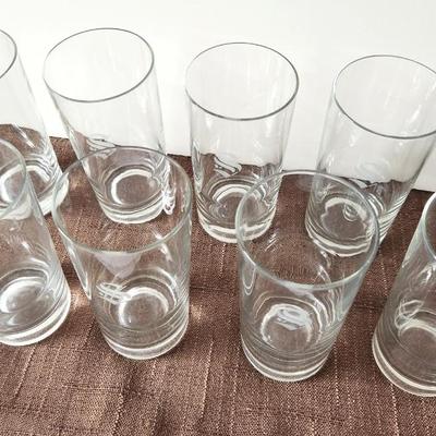 Lot #99 Lot of 8 Vintage Iced Tea Glasses - initial "S"
