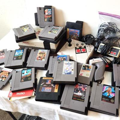 Lot #100 Vintage Nintendo Lot - Console, 18 Games, more