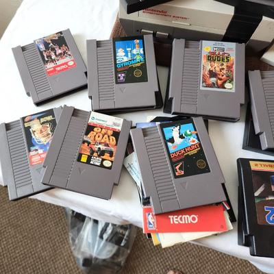 Lot #100 Vintage Nintendo Lot - Console, 18 Games, more