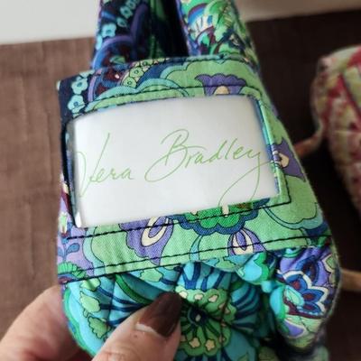 Lot #102 2 Vera Bradley Lunch Bags - Blue Rhapsody/Capri Melon (retired)