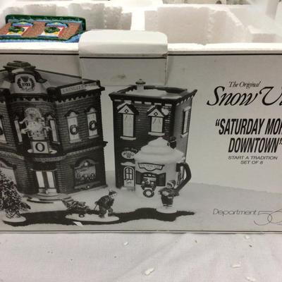 Saturday Morning Downtown Dept. 56 Snow Village
