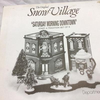 Saturday Morning Downtown Dept. 56 Snow Village