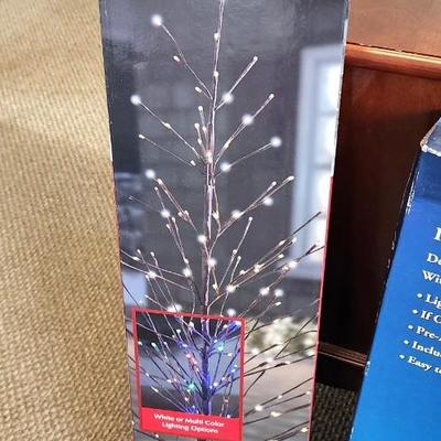 Lot #108 New in Box - 6 Foot Spiral Lighted Christmas Tree - 5 ft. LED Lighted Tree with Controller
