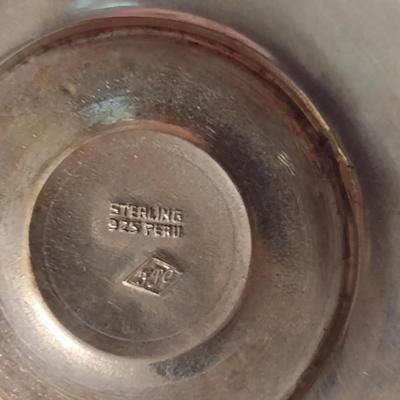FPC Peruvian .925 Sterling Silver Goblets- 6 Pieces- Approx Total Weight 988 Grams