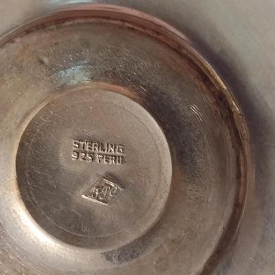 FPC Peruvian .925 Sterling Silver Goblets- 6 Pieces- Approx Total Weight 988 Grams