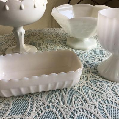 Milk Glass Bowl Lot