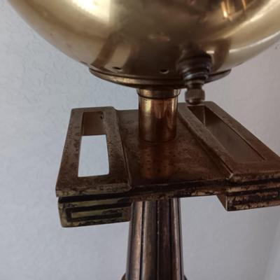 Vintage Torchiere Floor Lamp Greek Key Brass MCM Rare! MID CENTURY ANTIQUE! (1 of 2)