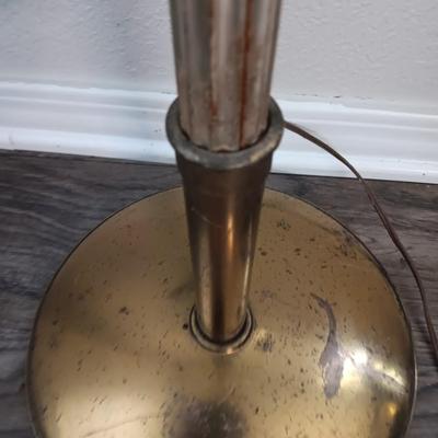 Vintage Torchiere Floor Lamp Greek Key Brass MCM Rare! MID CENTURY ANTIQUE! (1 of 2)