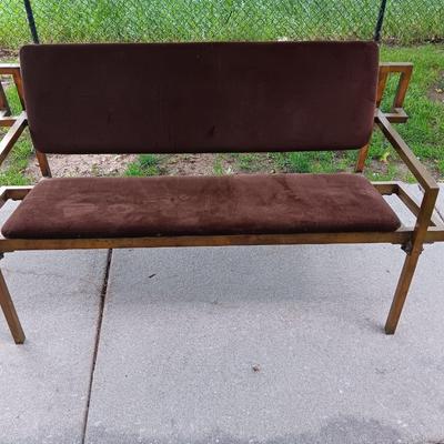 Antique Mid Century Modern / Art Deco Brass bench