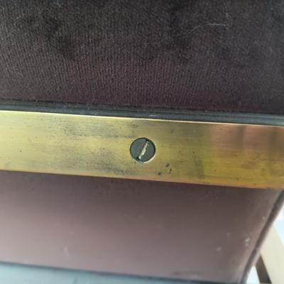 Antique Mid Century Modern / Art Deco Brass bench