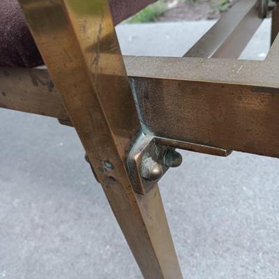 Antique Mid Century Modern / Art Deco Brass bench
