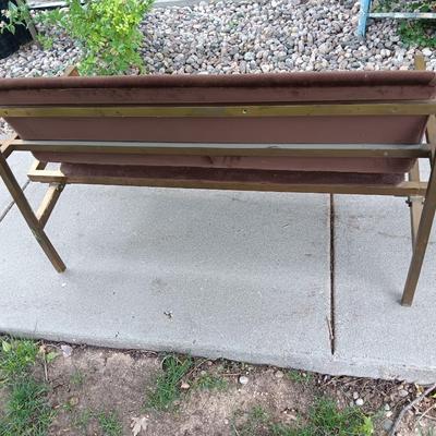 Antique Mid Century Modern / Art Deco Brass bench