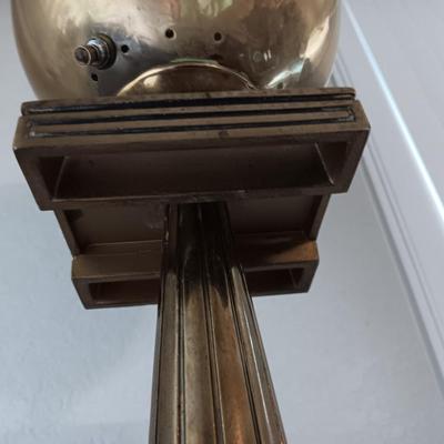 Vintage Torchiere Floor Lamp Greek Key Brass MCM Rare! MID CENTURY ANTIQUE! (2 of 2)