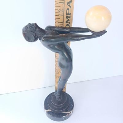 M Le Verrier ” Lueur “Iconic Art Cast sculpture by Max Le Verrier circa 1930