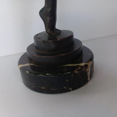 M Le Verrier ” Lueur “Iconic Art Cast sculpture by Max Le Verrier circa 1930