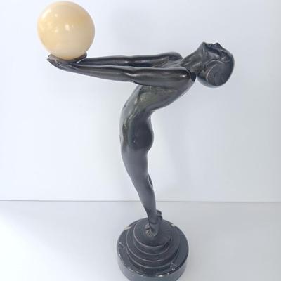 M Le Verrier ” Lueur “Iconic Art Cast sculpture by Max Le Verrier circa 1930