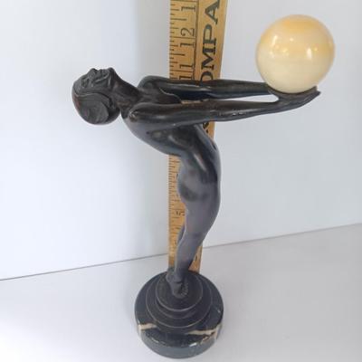 M Le Verrier ” Lueur “Iconic Art Cast sculpture by Max Le Verrier circa 1930