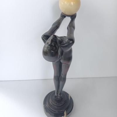 M Le Verrier ” Lueur “Iconic Art Cast sculpture by Max Le Verrier circa 1930
