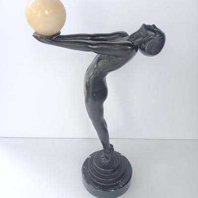 M Le Verrier ” Lueur “Iconic Art Cast sculpture by Max Le Verrier circa 1930