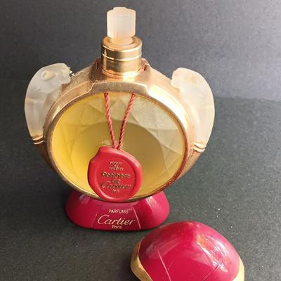 Beautiful Vintage FULL Toilette Cartier Paris Panthere Perfume bottle - factice dummy