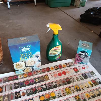 HUGE POSTER IDENTIFYING FLOWERS, FLOWER BULBS AND MORE