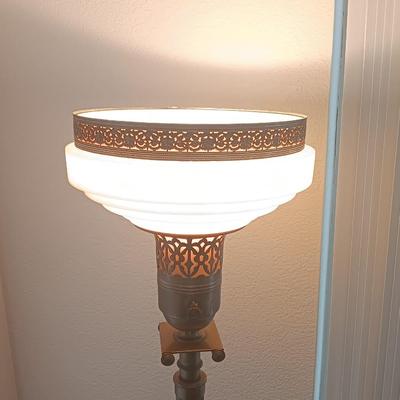 Vintage Art Deco Torchiere Floor lamp