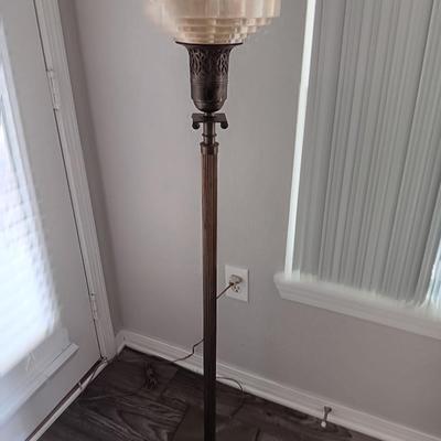 Vintage Art Deco Torchiere Floor lamp