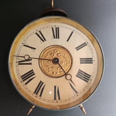 Large Art Deco alarm clock tic tock