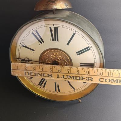 Large Art Deco alarm clock tic tock