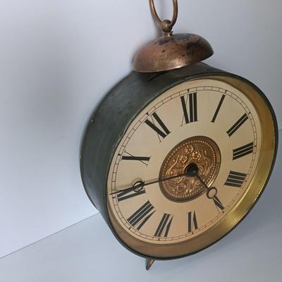 Large Art Deco alarm clock tic tock