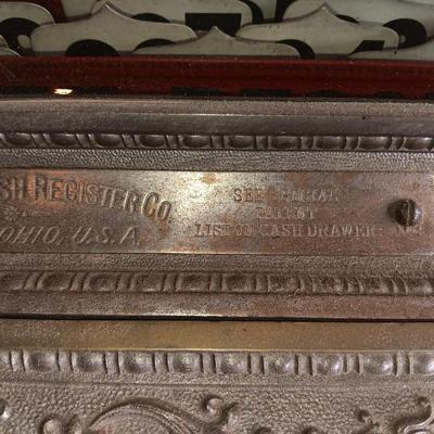 Antique Brass national cash register, Dayton Ohio Factory # 888827