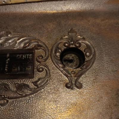 Antique Brass national cash register, Dayton Ohio Factory # 888827