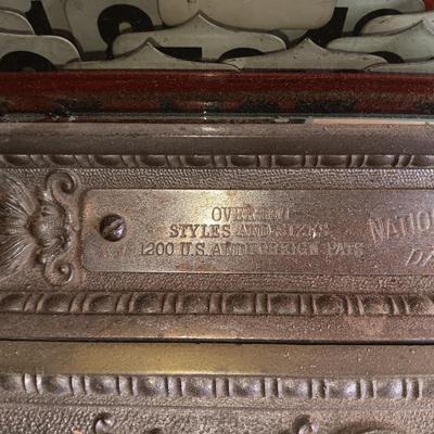 Antique Brass national cash register, Dayton Ohio Factory # 888827