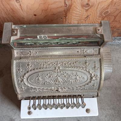 Antique Brass national cash register, Dayton Ohio Factory # 888827