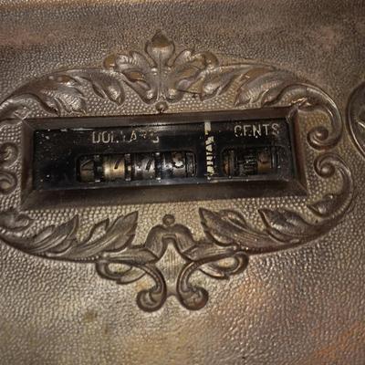 Antique Brass national cash register, Dayton Ohio Factory # 888827