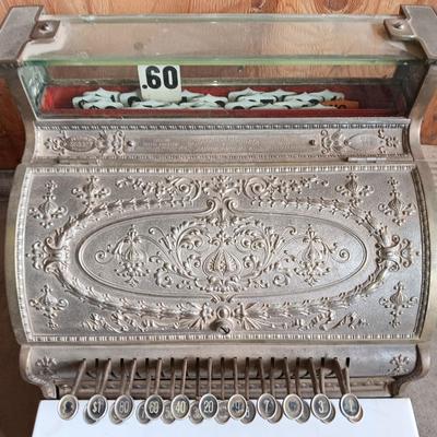 Antique Brass national cash register, Dayton Ohio Factory # 888827