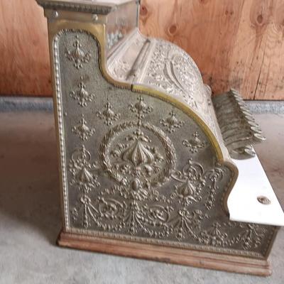 Antique Brass national cash register, Dayton Ohio Factory # 888827