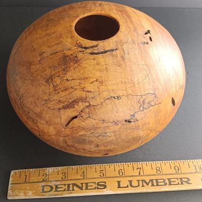Signed Knud Oland (Danish/American, 20th Century), Turned Vase 1987