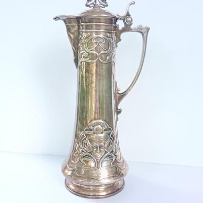 Art Nouveau wine decanter WMF Alphonse Mucha Art Nouveau Antique Art Nouveau 40CM 1900