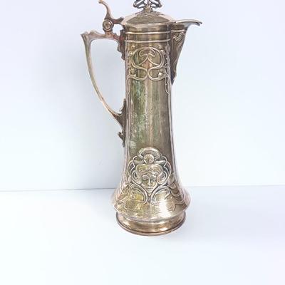 Art Nouveau wine decanter WMF Alphonse Mucha Art Nouveau Antique Art Nouveau 40CM 1900