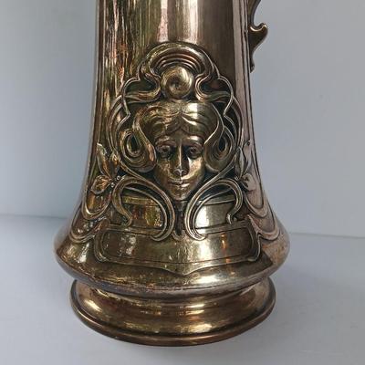 Art Nouveau wine decanter WMF Alphonse Mucha Art Nouveau Antique Art Nouveau 40CM 1900
