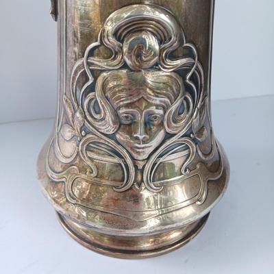 Art Nouveau wine decanter WMF Alphonse Mucha Art Nouveau Antique Art Nouveau 40CM 1900