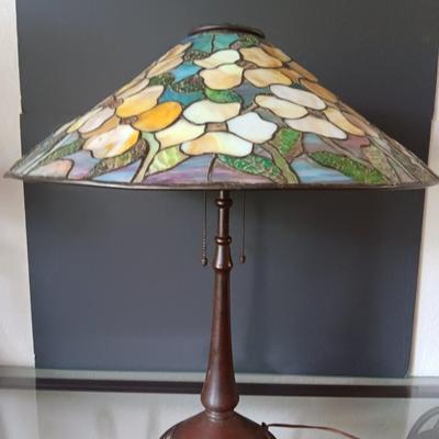 Beautiful Antique “HANDEL” Leaded Glass Lamp