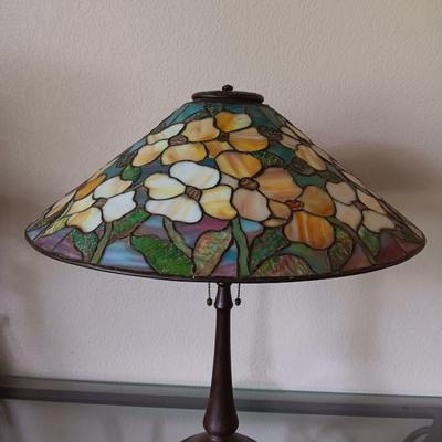 Beautiful Antique “HANDEL” Leaded Glass Lamp