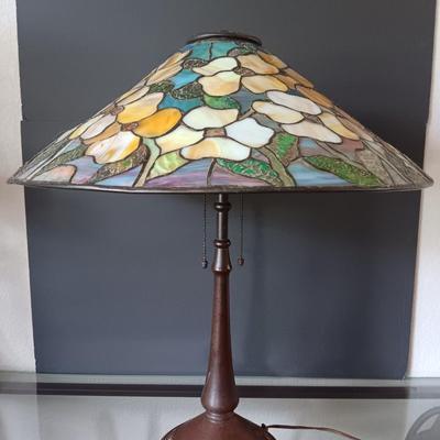 Beautiful Antique “HANDEL” Leaded Glass Lamp